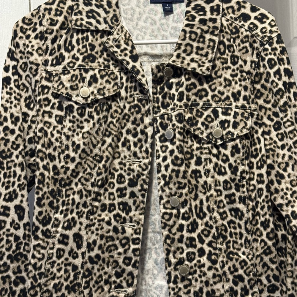 Charter Club Brown and Black Jean Jacket with Classic Style
